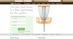 Desktop Screenshot of discgolfscene.com